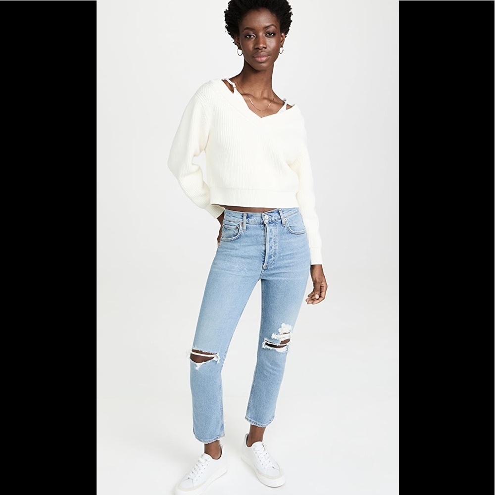 NWT Agolde Riley High Rise Jeans Size 25
